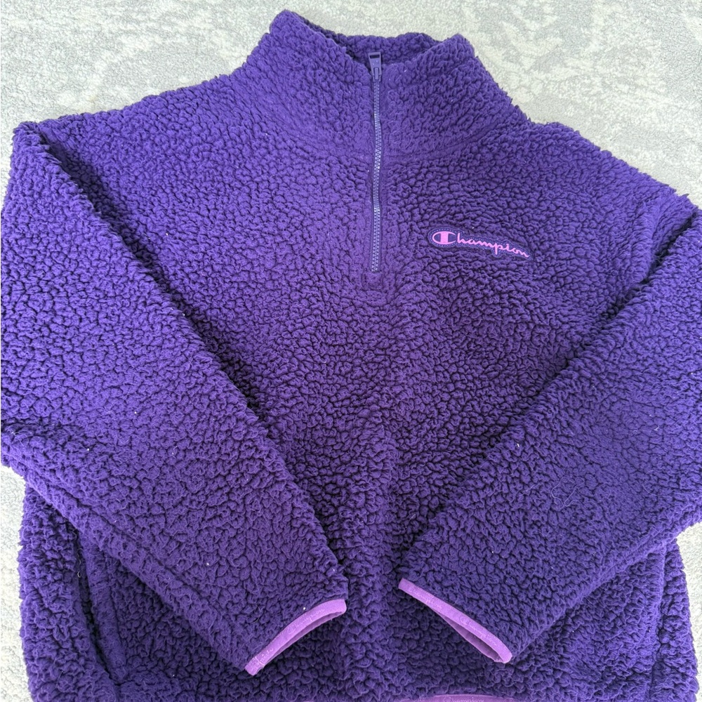 Champion Purple Quarterzip